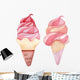 Ice cream watercolor illustration 