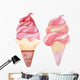 Ice cream watercolor illustration 