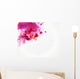 Abstract with Flower and Wall Decal
