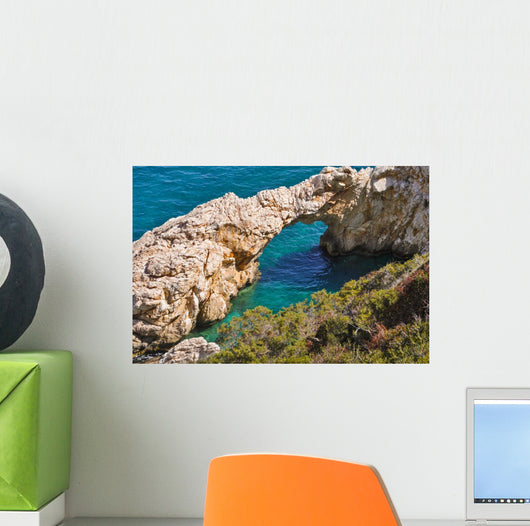 Steinbr Cke im Meer Wall Decal