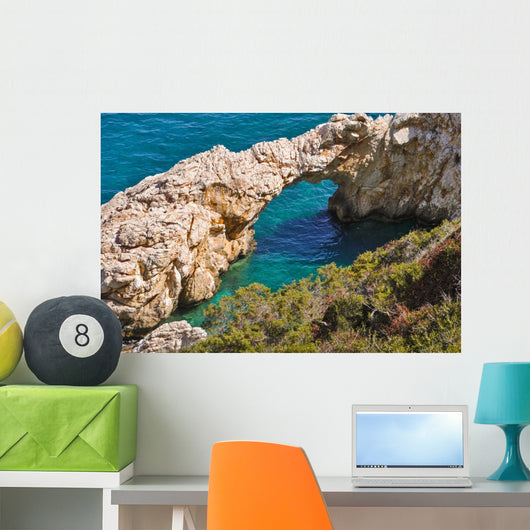 Steinbr Cke im Meer Wall Decal