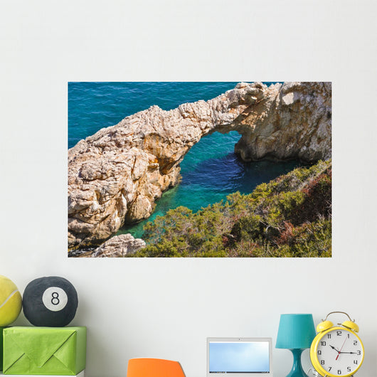 Steinbr Cke im Meer Wall Decal