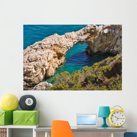 Steinbr Cke im Meer Wall Decal