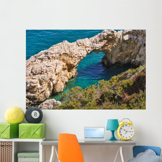 Steinbr Cke im Meer Wall Decal
