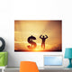 Man Jumping for Joy Wall Decal