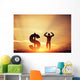 Man Jumping for Joy Wall Decal