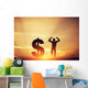 Man Jumping for Joy Wall Decal