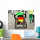 Kinder-rollstuhl Mit Deutschland-farben Wall Decal