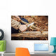 Girl Cuts Stick Knife Wall Decal