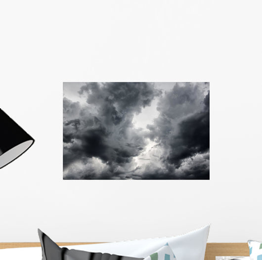 Dramatic Storm Clouds Wall Decal