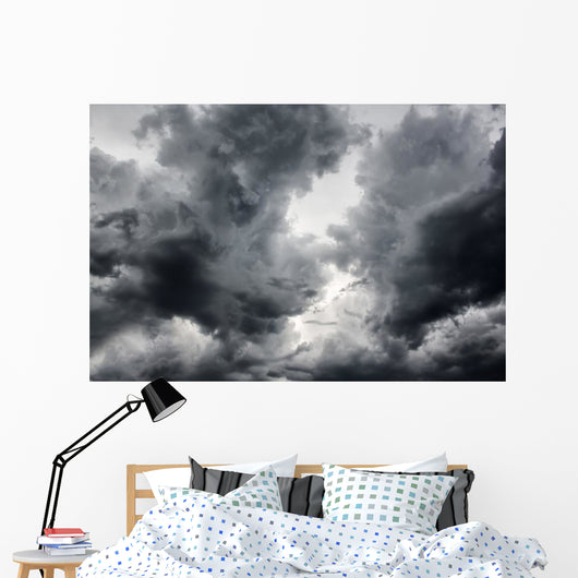 Dramatic Storm Clouds Wall Decal