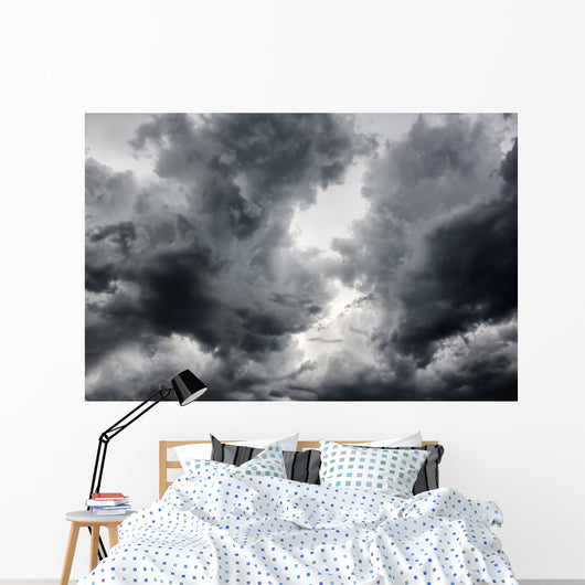 Dramatic Storm Clouds Wall Decal
