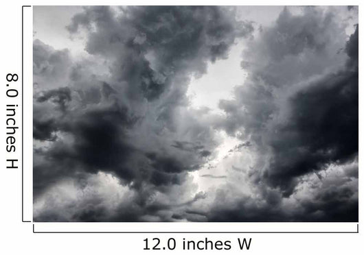 Dramatic Storm Clouds Wall Decal