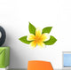 Frangipani with Leaves Exotic Wall Decal