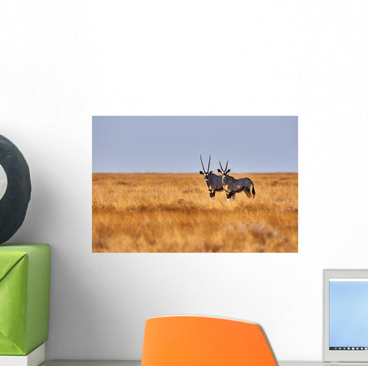 Two Oryx Savannah Wall Decal