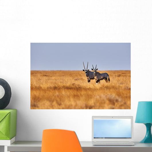 Two Oryx Savannah Wall Decal