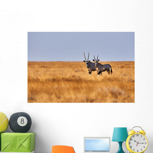 Two Oryx Savannah Wall Decal