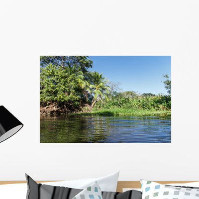 Island or Isletas Lake Wall Mural shown on a wall