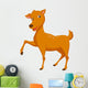 cute deer cartoon Wall Decal