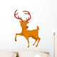 cute deer cartoon Wall Decal