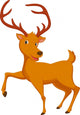 cute deer cartoon Wall Decal