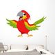 happy macaw bird cartoon Wall Decal