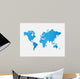 World Map Illustration Wall Decal