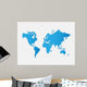 World Map Illustration Wall Decal