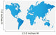 World Map Illustration Wall Decal