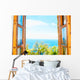 Window with Sea Wall Decal