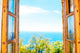 Window with Sea Wall Decal