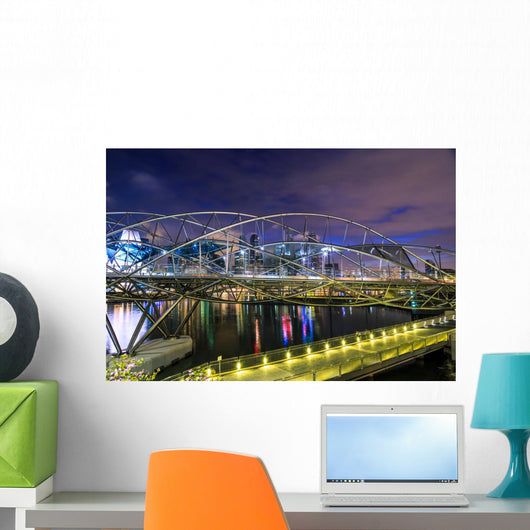 Singapore Helix Bridge Wall Decal