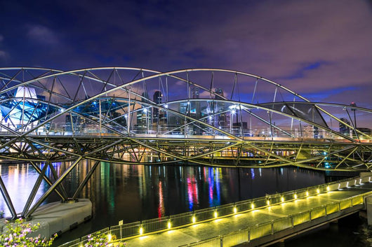 Singapore Helix Bridge Wall Decal