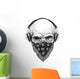 Skull with Headphones Wall Decal