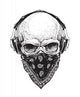 Skull with Headphones Wall Decal