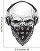 Skull with Headphones Wall Decal