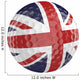 Golf ball 3D render with flag of Britain, isolated on white Wall Decal