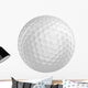 Golf ball 3D render isolated on a white background Wall Decal