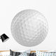 Golf ball 3D render isolated on a white background Wall Decal