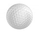 Golf ball 3D render isolated on a white background Wall Decal