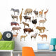 Africa Animals Wall Stickers Wall Decal