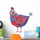 Watercolor Chicken Wall Decal