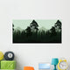 Seamless Landscape Trees and Wall Decal