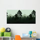 Seamless Landscape Trees and Wall Decal