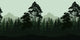 Seamless Landscape Trees and Wall Decal