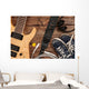 Modern Electric Guitar Wall Decal