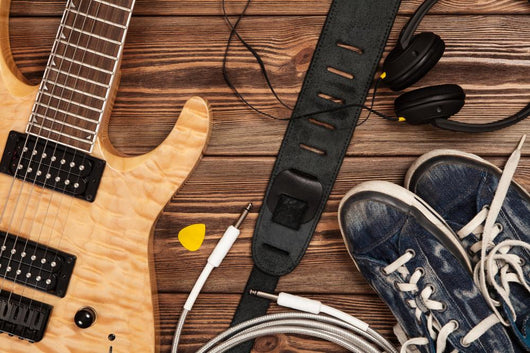 Modern Electric Guitar Wall Decal