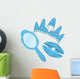 Blue Princess Mermaid Accessories Wall Stickers Wall Decal
