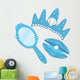 Blue Princess Mermaid Accessories Wall Stickers Wall Decal