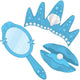 Blue Princess Mermaid Accessories Wall Stickers Wall Decal
